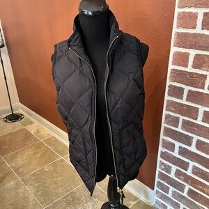 J.Crew Black Quilted Puffer Vest